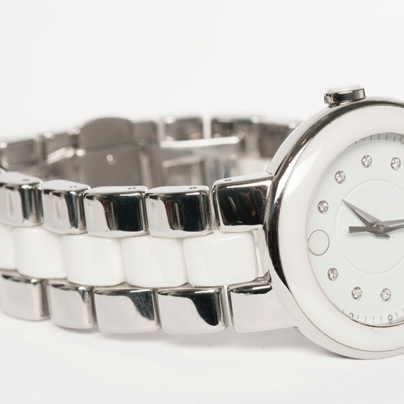 Auth MOVADO Cerena Diamond White Ceramic Watch - Picture 5 of 9